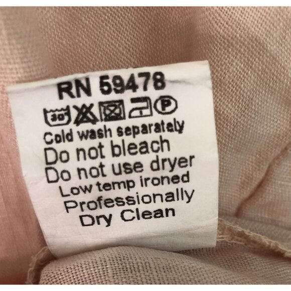 Terzo Millennio Top Womens Small 100% Linen Embroidered Hem Oversized Lagenlook - Picture 6 of 8